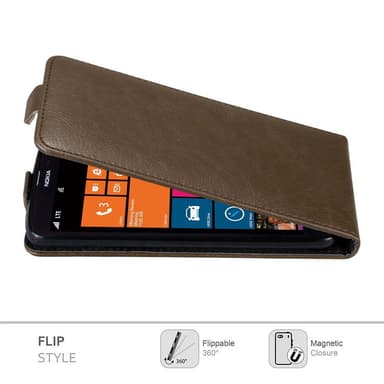 Nokia Lumia 1320 Pungetui Flip Cover (Brun)