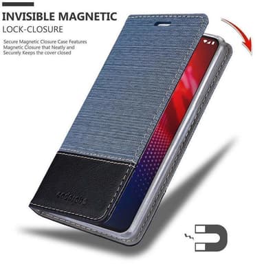 Motorola MOTO Z4 Pungetui Cover Case (Blå)