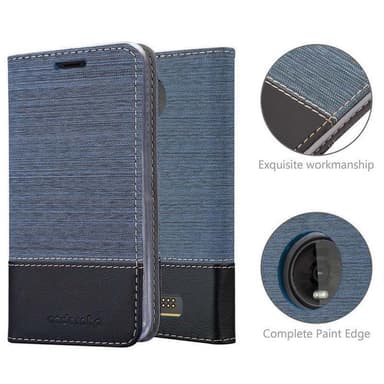 Motorola MOTO Z4 Pungetui Cover Case (Blå)
