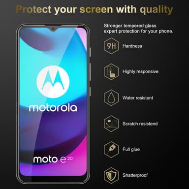 Motorola MOTO E20 / E30 / E40 3x Skærmbeskytter