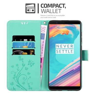 OnePlus 5T Pungetui Cover Case (Turkis)