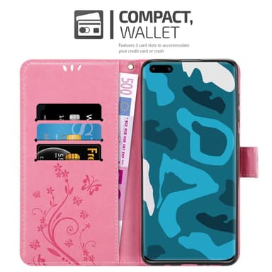 Huawei P40 PRO / P40 PRO+ Pungetui Cover Case (Lyserød)