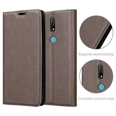 Nokia 2.4 Cover Etui Case (Brun)