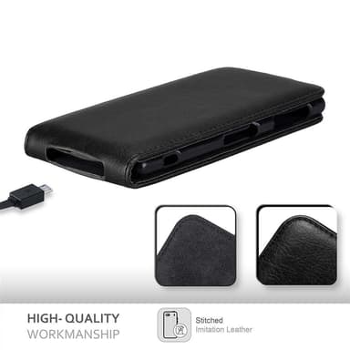 Sony Xperia Z1 Pungetui Flip Cover (Sort)