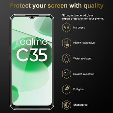 Realme C35 / Narzo 50A PRIME 3x Skærmbeskytter