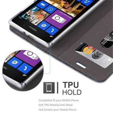 Nokia Lumia 925 Pungetui Cover Case (Blå)