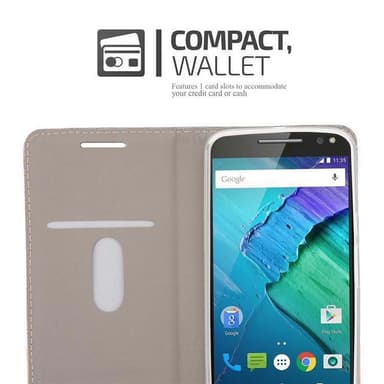 Motorola MOTO X STYLE Pungetui Cover Case (Grå)
