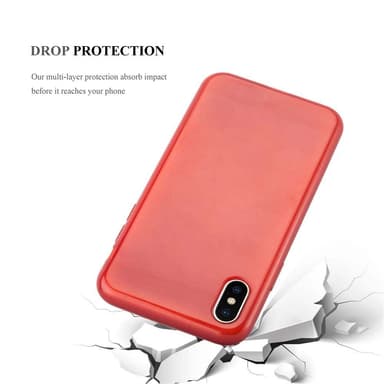 iPhone X / XS Cover Etui Case (Rød)