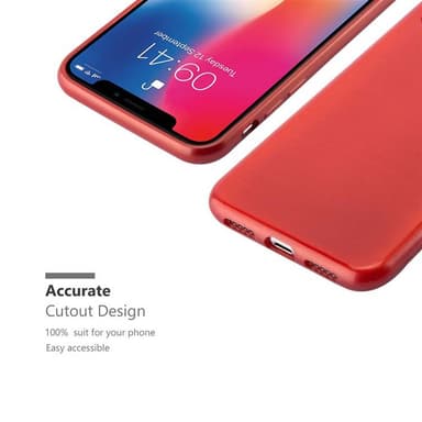 iPhone X / XS Cover Etui Case (Rød)