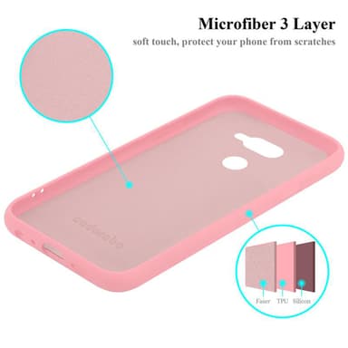 LG K40S Cover Etui Case (Lyserød)