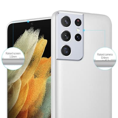 Samsung Galaxy S22 ULTRA Cover Etui Case (Sølv)
