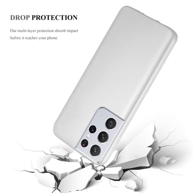 Samsung Galaxy S22 ULTRA Cover Etui Case (Sølv)
