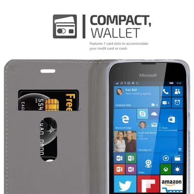 Nokia Lumia 550 Pungetui Cover Case (Grå)