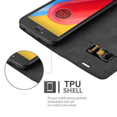 Motorola MOTO C Cover Etui Case (Sort)
