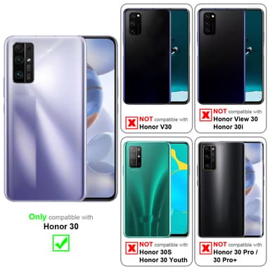 Honor 30 Cover TPU Etui (Sort)