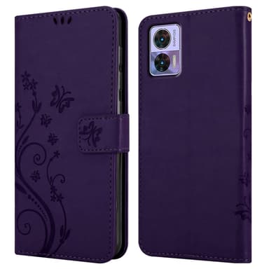 Motorola EDGE 30 NEO Pungetui Cover Case (Lilla)