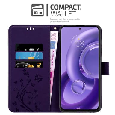 Motorola EDGE 30 NEO Pungetui Cover Case (Lilla)