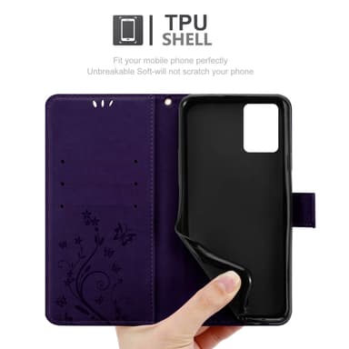 Motorola EDGE 30 NEO Pungetui Cover Case (Lilla)