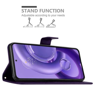 Motorola EDGE 30 NEO Pungetui Cover Case (Lilla)
