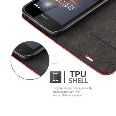 Nokia 1 2018 Cover Etui Case (Rød)