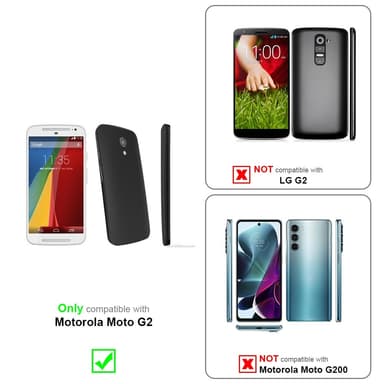 Motorola MOTO G2 Pungetui Flip Cover (Sort)