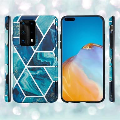 Huawei P40 Pungetui Cover Case (Blå)