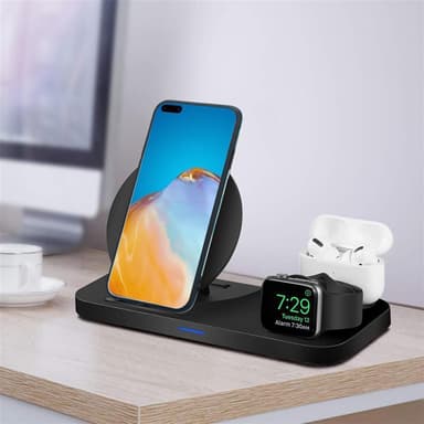 Huawei P40 Pungetui Cover Case (Blå)