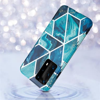 Huawei P40 Pungetui Cover Case (Blå)