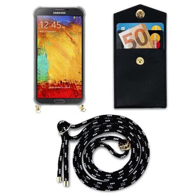 Samsung Galaxy NOTE 3 Etui Cover Kæde (Sort)