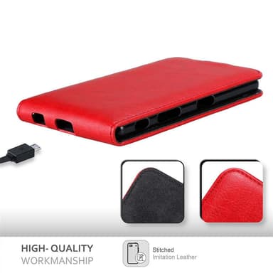 Sony Xperia Z5 Pungetui Flip Cover (Rød)