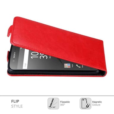 Sony Xperia Z5 Pungetui Flip Cover (Rød)
