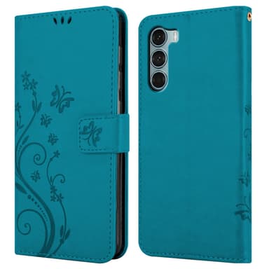 Motorola MOTO G200 5G Pungetui Cover Case (Blå)