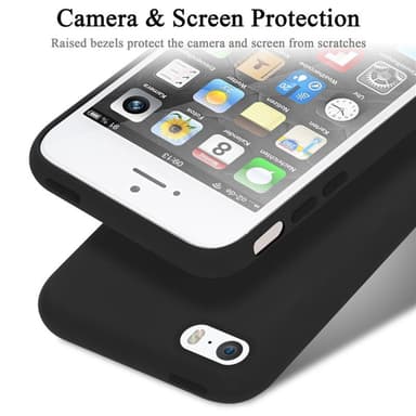 iPhone 5 / 5S / SE 2016 Cover Etui Case (Sort)