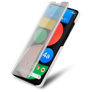 Google PIXEL 4A Pungetui Cover Case (Sølv)
