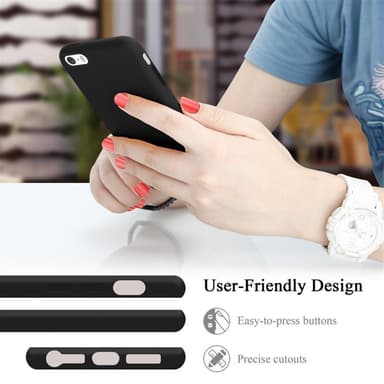 iPhone 5 / 5S / SE 2016 Cover Etui Case (Sort)