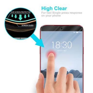 MEIZU 15 LITE Skærmbeskytter Beskyttelsesglas