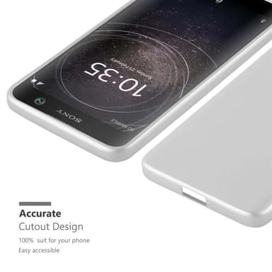 Sony Xperia XA2 Cover Etui Case (Sølv)