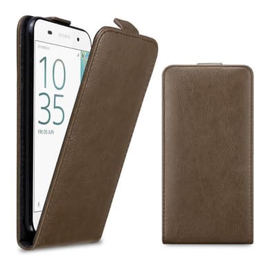 Sony Xperia E5 Pungetui Flip Cover (Brun)