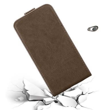 Sony Xperia E5 Pungetui Flip Cover (Brun)