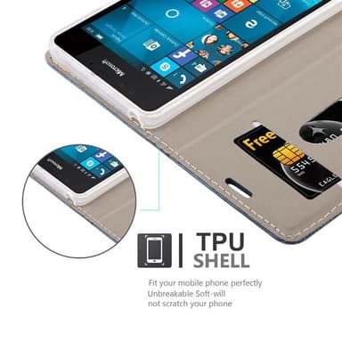 Nokia Lumia 950 Pungetui Cover Case (Blå)