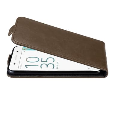 Sony Xperia E5 Pungetui Flip Cover (Brun)