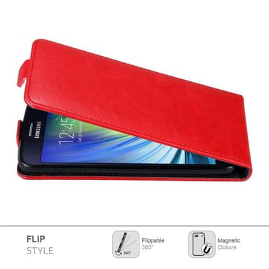 Samsung Galaxy A7 2015 Pungetui Flip Cover (Rød)