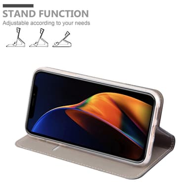 iPhone 13 PRO MAX Pungetui Cover Case (Grå)