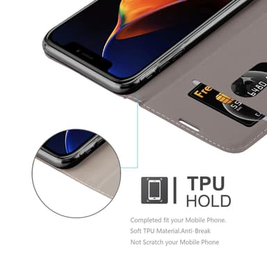 iPhone 13 PRO MAX Pungetui Cover Case (Grå)