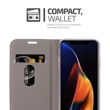 iPhone 13 PRO MAX Pungetui Cover Case (Grå)