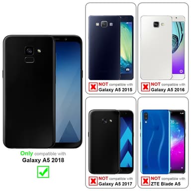 Cover Samsung Galaxy A5 2018 Etui Case (Blå)