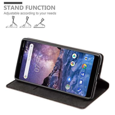 Nokia 7 PLUS Cover Etui Case (Brun)