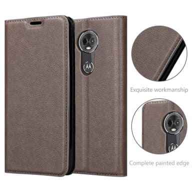Motorola MOTO E5 PLUS Cover Etui Case (Brun)