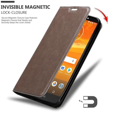 Motorola MOTO E5 PLUS Cover Etui Case (Brun)
