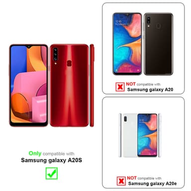 Samsung Galaxy A20s Cover Etui Case (Lyserød)